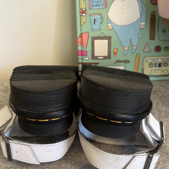 Dr. Marten white Voss II platform sandals Size 8 - Picture 8 of 12